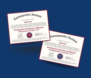 Immigration Paralegal Certification (IPC-F)™